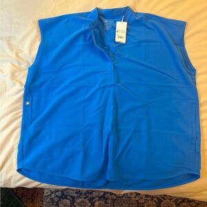 FIGS Capri Blue Rafaela Scrub Top